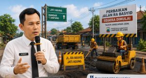 Perbaikan Jalan RA Basyid Segera Dimulai, Pemkab Lampung Selatan Pastikan Mobilitas Warga Lebih Aman dan Nyaman