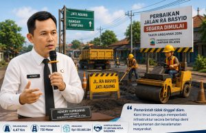 Perbaikan Jalan RA Basyid Segera Dimulai, Pemkab Lampung Selatan Pastikan Mobilitas Warga Lebih Aman dan Nyaman