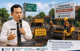 Perbaikan Jalan RA Basyid Segera Dimulai, Pemkab Lampung Selatan Pastikan Mobilitas Warga Lebih Aman dan Nyaman
