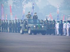 Bupati Muba Hadiri Peringatan HUT ke-81 TNI di Lanud Sri Mulyono Herlambang