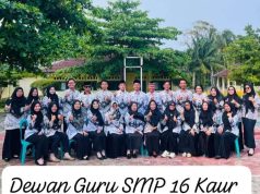 Dewan Guru SMPN 16 Kaur Kompak Memajukan Sekolah, Lingkungan tertata Bersih dan Siswa Tertib