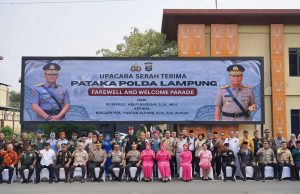 Sertijab Kapolda Lampung, Danrem 043/Gatam Tegaskan Sinergi TNI-Polri Kunci Jaga Keamanan